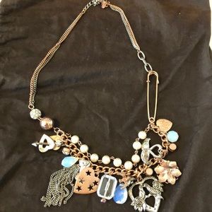 Betsey Johnson charm necklace
